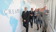 Javier Lambán visita las obras de ampliación de Certest Biotec