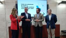 Gimeno, Blasco, Claver y Salesa, en la presentación.