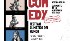 Cartel del festival 'Ecocomedy' que se celebra en La Alfranca.