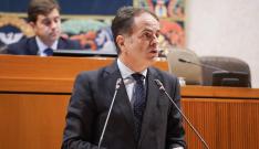El consejero Roberto Bermúdez de Castro, compareciendo en el pleno de las Cortes.