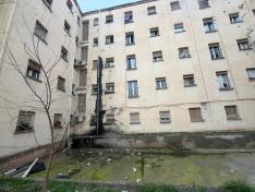 Edificio desalojado en Caspe