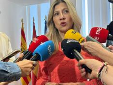 La vicepresidenta Mar Vaquero en una convocatoria este viernes.