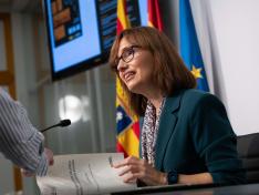 María Antoñanzas, durante la rueda de prensa de presentación de los datos de 2024 del IAM.