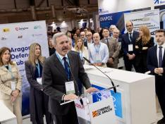 El presidente Azcón, en FEINDEF.