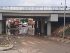 Grisén es uno de los municipios afectados por las tormentas registradas en Aragón en las últimas horas.