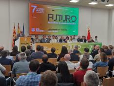 El consejero de Agricultura Javier Rincón reafirma el compromiso del Gobierno de Aragón con el sector agrario durante la clausura del VII Congreso de UPA Aragón.