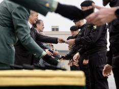 Entrega de la Medalla de Aragón a todos los miembros de la Guardia Civil que participaron en las labores en Catarroja.