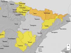 Mapa de alertas para este lunes 5 de enero