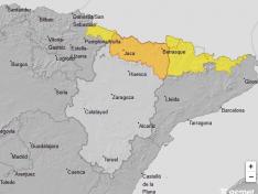 Avisos meteorológicos por nevadas en Aragón para el domingo 25 de enero.