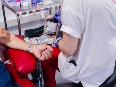 Donación de sangre en el Banco de Sangre y Tejidos de Aragón