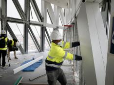 Hoy han comenzado las obras de acondicionamiento de la Torre del Agua.