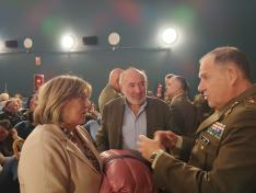 La consejera ha participado en el concierto de celebración de San Juan Bosco de la Academia de Logística de Calatayud.