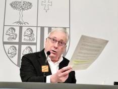 Octavio López, durante la rueda de prensa en la que ha denuciado la actitud de Renfe por denegar indemnizaciones por retrasos.