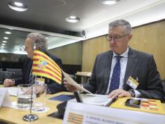 El consejero en funciones Manuel Blasco, en la Conferencia Sectorial celebrada en Madrid.