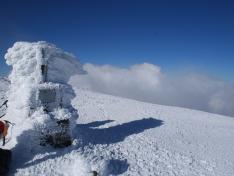 Imagen de archivo del Moncayo que mantiene el carácter invernal en este mes de febrero