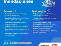 Consejos de autoprotección ante inundaciones
