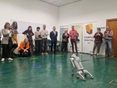 En la imagen, uno de los Dogbots del proyecto coordinado por el Campus Digital para su aplicación en el sector sociosanitario..