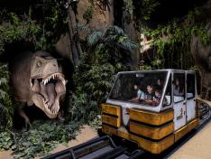 Uno de los espectáculos del parque paleontológico.