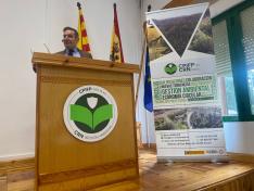 El director general de Planificación, Centros y FP, Luis Mallada, durante su intervención en la jornada de presentación del Centro de Referencia Nacional.
