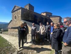 La consejera de Educación, Cutura y Deporte en funciones y la directora general de Patrimonio Cultural han vistado el Monasterio una vez concluidas las obras de emergencia y urgencia