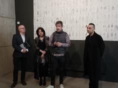 Inauguración de la exposición 'Andrés Jarabo. Cosiendo Materia (2000-2025)'.