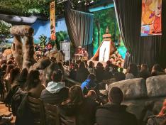 Uno de los espectáculos que ha albergado Dinópolis esta Semana Santa.