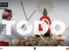 Lema de la campaña internacional 'Aragón, el lugar para vivirlo todo en España'.