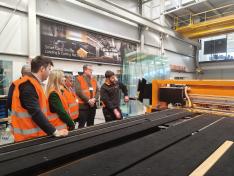 Mar Vaquero, en la visita a Turomas