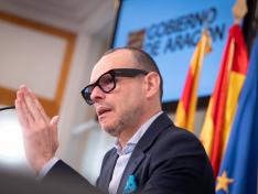 El director general de Cultura, Pedro Olloqui, en rueda de prensa este lunes.