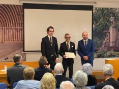 El director general de Cultura ha participado en el acto de conmemoración del 50 aniversario del Instituto de Estudios Sijenenses.