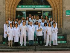 Profesionales del Servicio de Neumología del Hospital Universitario Royo Villanova, acreditado con nivel Diamante por la Sociedad Española de Neumología y Cirugía Torácica (SEPAR).
