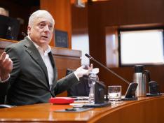Octavio López, durante su intervención en la Comisión de Vivienda, Fomento, Logística y Cohesión Territorail.