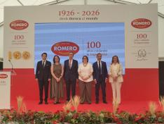 Las consejeras de Economía y Agricultura han participado en el acto del,centenario de Pastas Romero