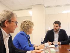 Alejandro Nolasco, junto a Santiago Cosculluela y Paquita Morata