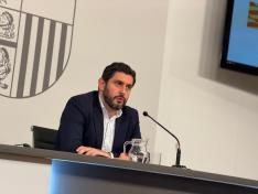 Alejandro Nolasco, en sala de prensa en una imagen de esta legislatura
