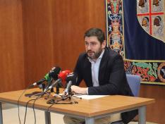Alejandro Nolasco, durante la rueda de prensa