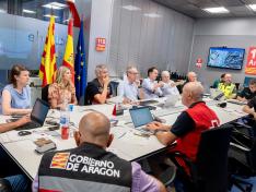 Reunión del Cecopi este viernes por la tarde en la Sala de Crisis del 112 Aragón