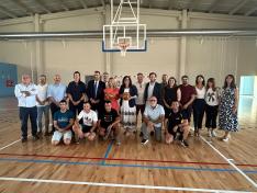 Inauguración del nuevo pabellón deportivo en el Complejo Municipal El Segalar de Binéfar.