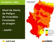Nivel de Alerta de Peligro de Incendios Forestales (NAPIF) 08/08/26