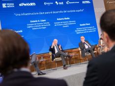 Octavio López, en una jornada sobre el Corredor Cantábrico-Mediterráneo, junto a consejeros de otras CC.AA.