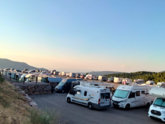 Zona de autoaravanas POGA de Javalambre