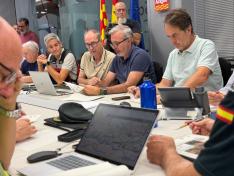 Nueva reunión del CECOPI con la presencia del presidente de Aragón, Jorge Azcón.