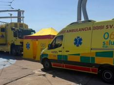 Uno de los vehículos del 061 Aragón.