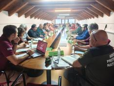 Celebración del Patronato, este viernes, con la presencia del consejero Luis Biendicho y el nuevo director conservador del parque, Javier González