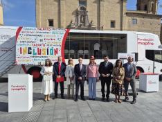 Presentación de la iniciativa 'Cambia el Filtro', en plaza César Augusto