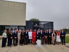 La consejera Eva Valle ha acompañado a los embajadores de la UE en su visita a Walqa (Huesca).