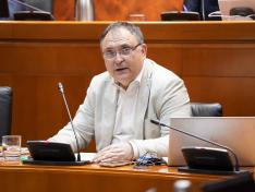 El director del INAGA, Luis Simal, este lunes en la Comisión de Medio Ambiente y Turismo de las Cortes de Aragón