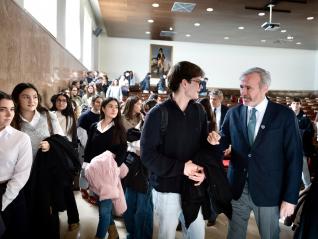 Azcón en la Universidad de Zaragoza