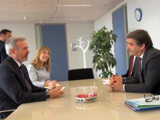 Reunión de Jorge Azcón con Raffaele Fitto, vicepresidente Ejecutivo de la Comisión Europea y comisario para Cohesión y Reformas.