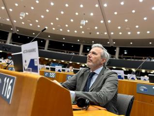 El presidente Azcón, en el pleno del Comité de las Regiones del 15 de mayo de 2025.
